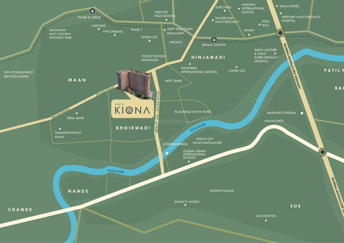 Parth Kiona Location Map